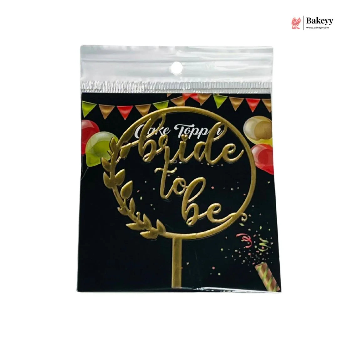 4" inch Bride To be Cake Topper