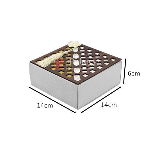 Gift Box | Pack Of 10 | Chocolate Packing Box | Return Gift Box | Gold & WhiteColour | - Bakeyy.com - India - Gift Box | Pack Of 10 | Chocolate Packing Box | Return Gift Box | Gold & WhiteColour | - Default Title