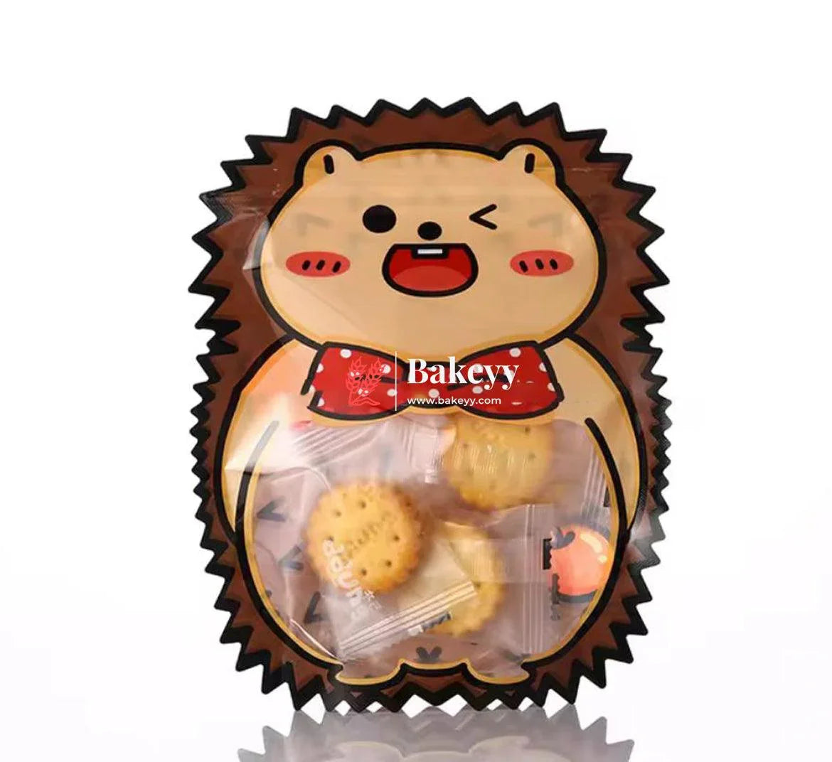 Porcupine Animal Shape Zip Lock Bags | Animal Shape Bags For Kids | Pack of 50 - Bakeyy.com - India - Porcupine Animal Shape Zip Lock Bags | Animal Shape Bags For Kids | Pack of 50 - Default Title