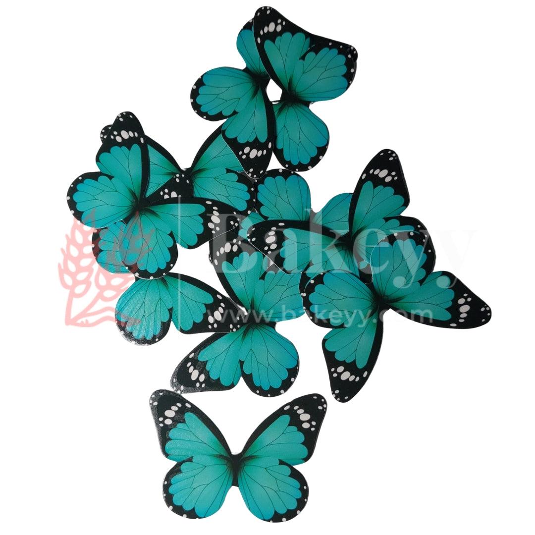 F1 Turquoise |Vibrant Wing Butterfly Cake Topper – 6x4.5 cm –Pack of 10 - Bakeyy.com - India - F1 Turquoise |Vibrant Wing Butterfly Cake Topper – 6x4.5 cm –Pack of 10 - Default Title