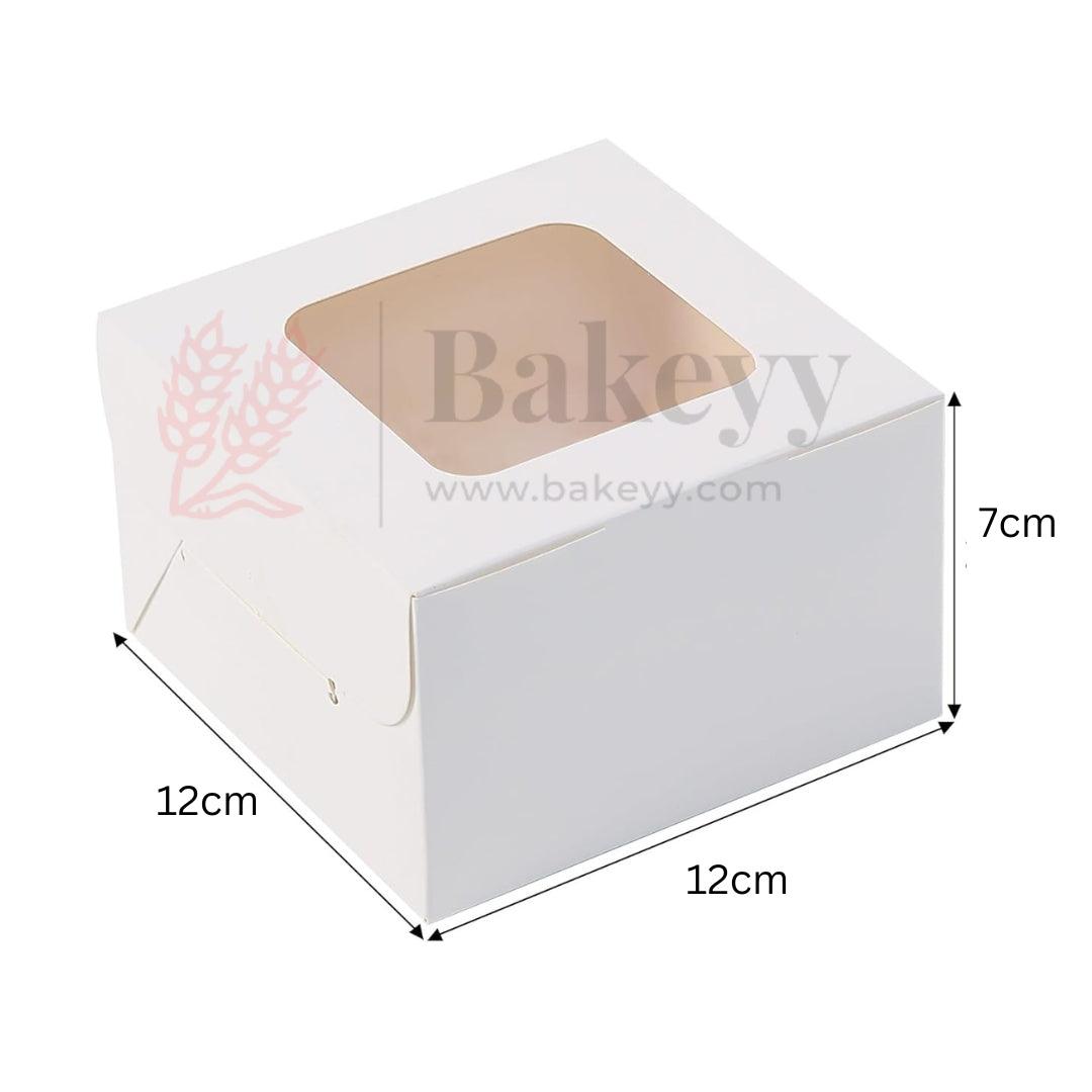 5x5x3 Inch | Cake Box With Square Window | Birthday Cake boxes | Pack Of 25 - Bakeyy.com - India - 5x5x3 Inch | Cake Box With Square Window | Birthday Cake boxes | Pack Of 25 - Default Title