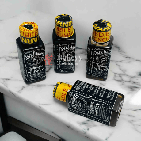 4" inch Liquor Miniature Bottle Toppers | Cake Toppers | Pack of 1| - Bakeyy.com - India - 4" inch Liquor Miniature Bottle Toppers | Cake Toppers | Pack of 1| - Jack Daniel