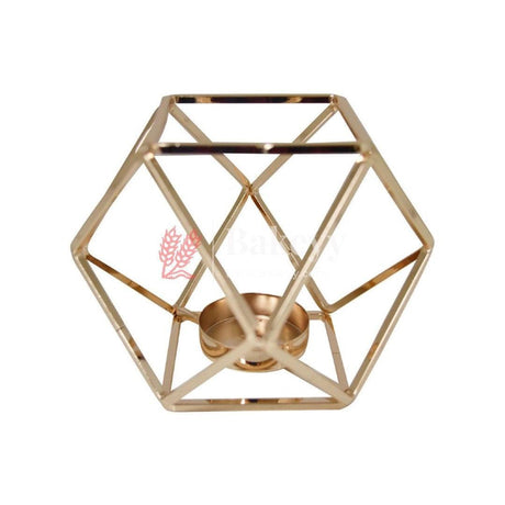 Decorative Candles Stand Perfect for Gifting | V - Day Decor - Bakeyy.com - India - Decorative Candles Stand Perfect for Gifting | V - Day Decor - Gold