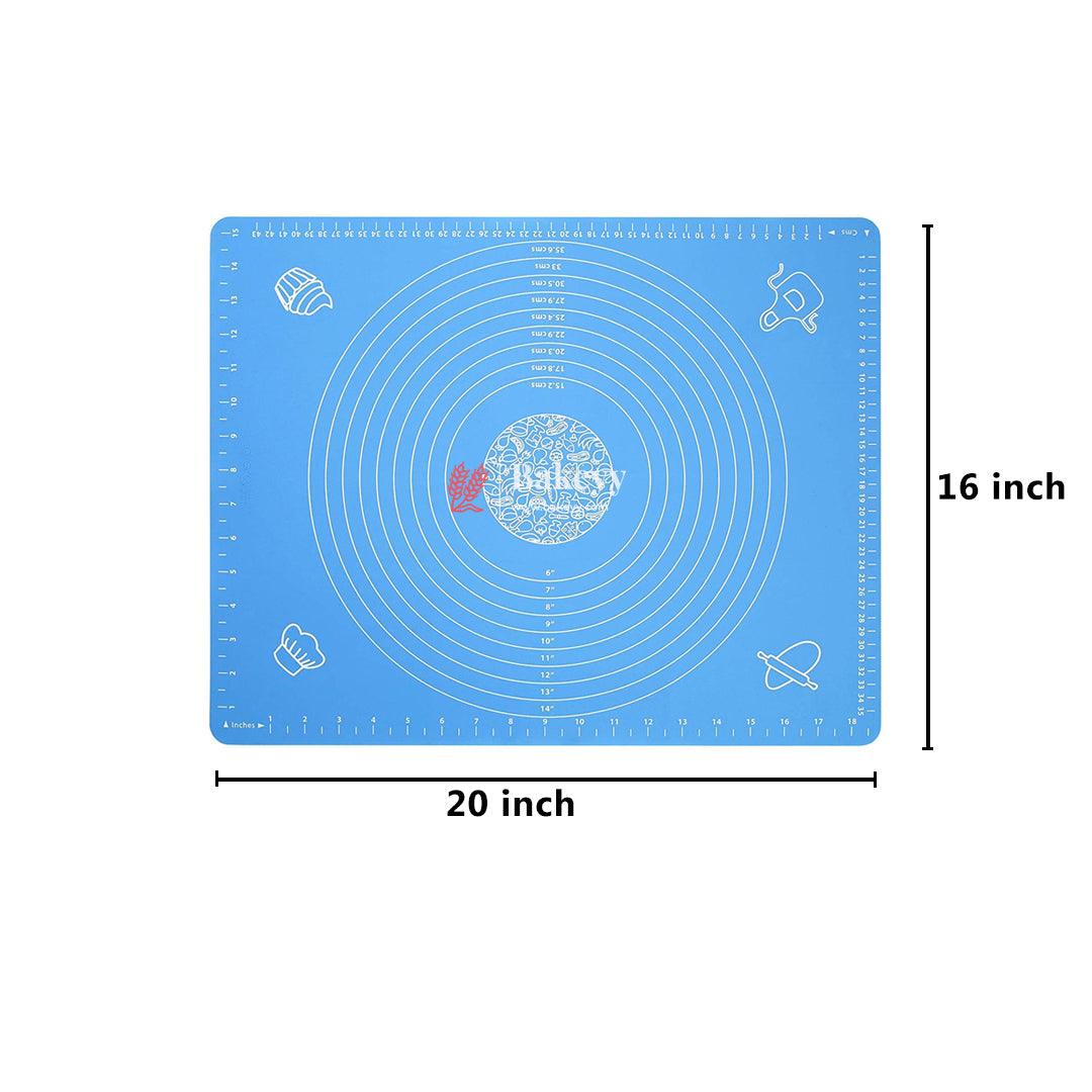 40x50 cm| Non-Stick Silicone Baking | Mat – Reusable Pastry Mat with Measurements for Dough Rolling & Kneading - Bakeyy.com - India - 40x50 cm| Non-Stick Silicone Baking | Mat – Reusable Pastry Mat with Measurements for Dough Rolling & Kneading - Default Title