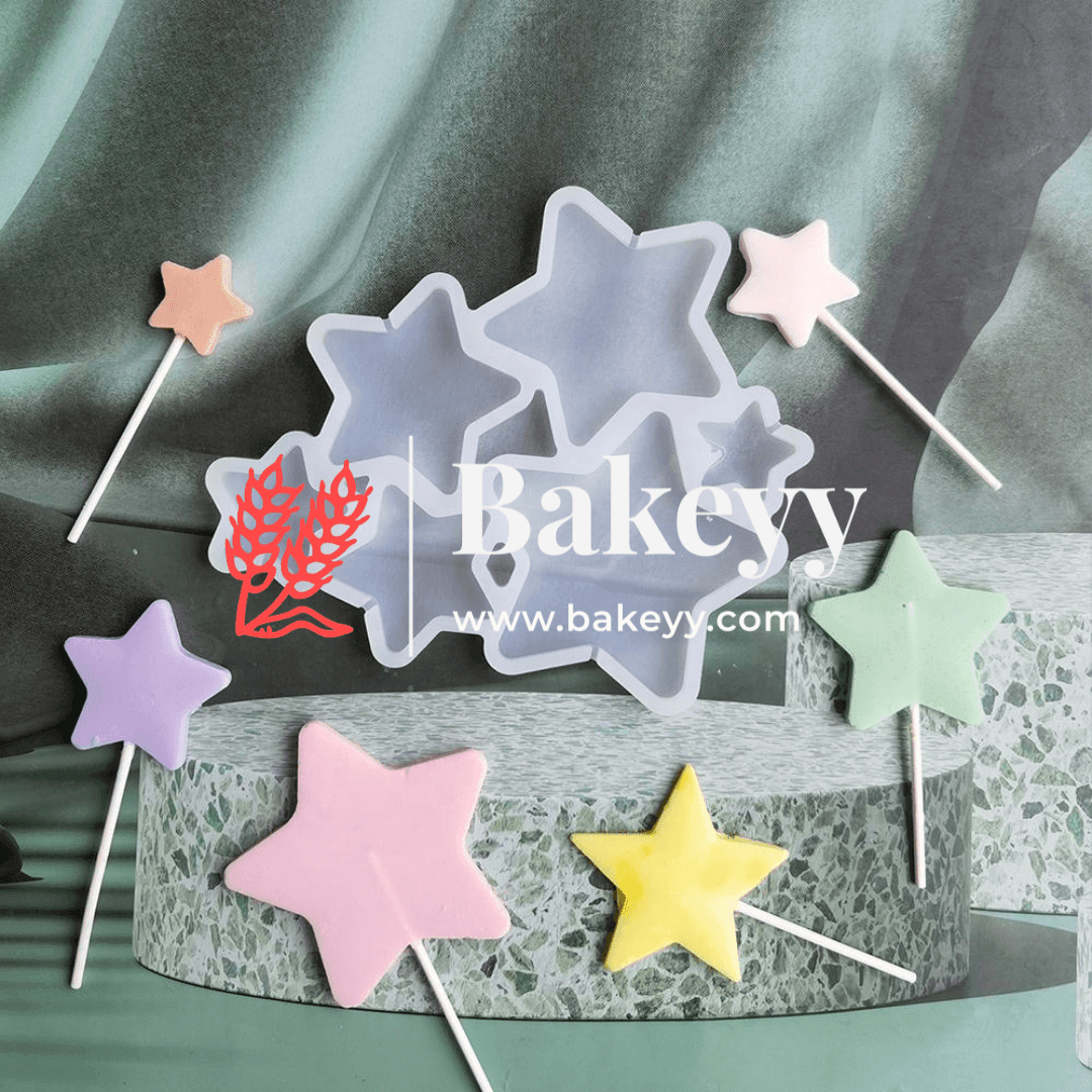 Star Shape Silicone Chocolate Mould - Bakeyy.com - India - Star Shape Silicone Chocolate Mould - Default Title