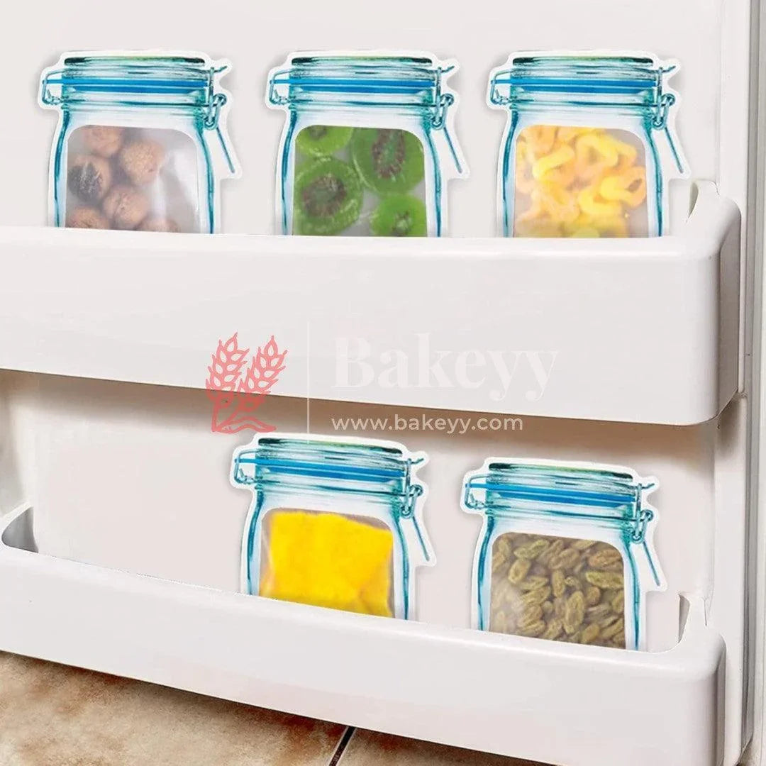 250 gm | Zip Lock Pouch | Blue Jar Designed |16.5 x 24.5 CM | Standing Pouch | Pack of 50 - Bakeyy.com - India - 250 gm | Zip Lock Pouch | Blue Jar Designed |16.5 x 24.5 CM | Standing Pouch | Pack of 50 - 16.5x24.5 cm / 250 gm