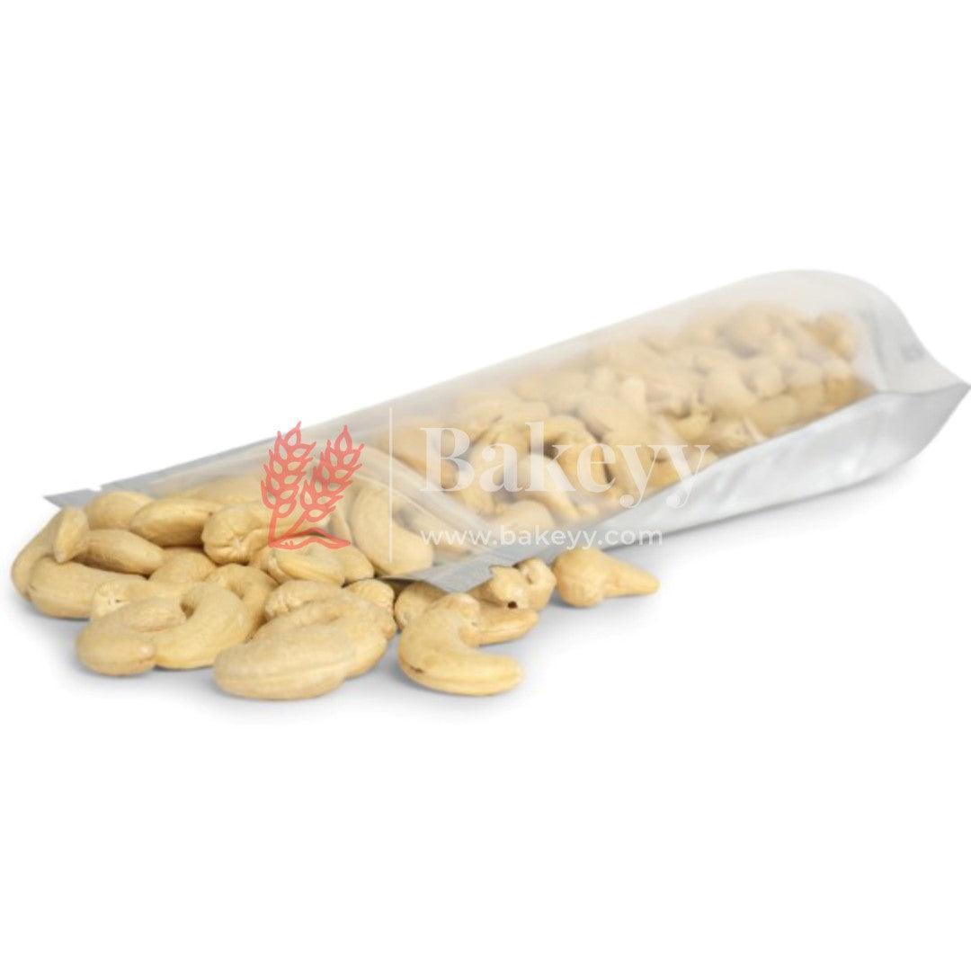 250 gm | Zip Lock Pouch | Silver Pouch With Full Window | 13.5x22 CM | Standing Pouch |250 gm | Zip Lock Pouch | Silver Pouch With Full Window | 13.5x22 CM | 110 GSM | - Bakeyy.com - India - 250 gm | Zip Lock Pouch | Silver Pouch With Full Window | 13.5x22 CM | Standing Pouch |250 gm | Zip Lock Pouch | Silver Pouch With Full Window | 13.5x22 CM | 110 GSM | - Pack Of 50 / 13.5x22 cm / 250 gm