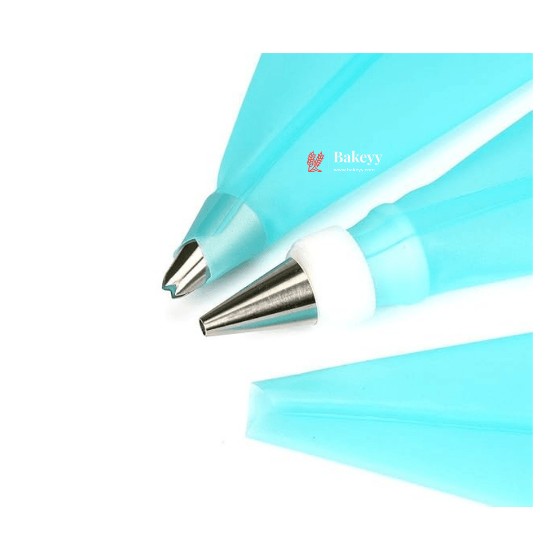 34cm Cake Decoration Blue Silicone Icing Piping Bag | Cake decorating tools | Decorating Tool | Icing Bag | Reusable - Bakeyy.com - India - 34cm Cake Decoration Blue Silicone Icing Piping Bag | Cake decorating tools | Decorating Tool | Icing Bag | Reusable - Default Title