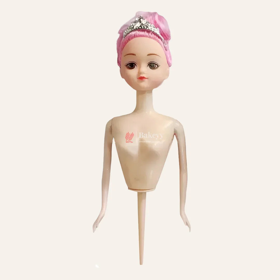 Doll Topper | Princess Doll Cake Topper – Half Body Pick with Hair | 1Pc - Bakeyy.com - India - Doll Topper | Princess Doll Cake Topper – Half Body Pick with Hair | 1Pc - Default Title