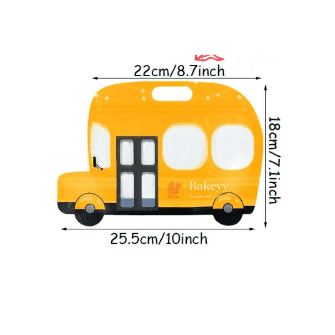 Assorted Bus Shape Zip Lock Bags | Bus Shape Bags For Kids | Pack of 50 - Bakeyy.com - India - Assorted Bus Shape Zip Lock Bags | Bus Shape Bags For Kids | Pack of 50 - Red