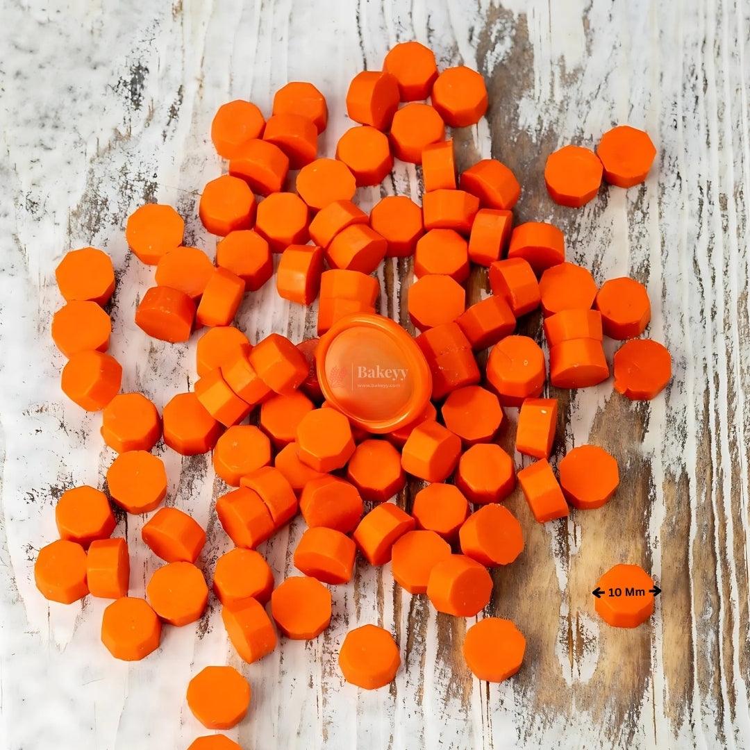 Orange Wax Seal Beads, 100g - Bakeyy.com - India - Orange Wax Seal Beads, 100g - Default Title