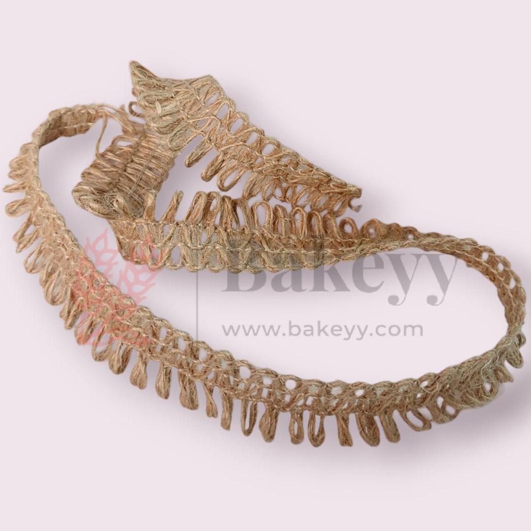 Jute Ribbon Lace for DIY Crafts, Gift Packaging| 1 Piece - Bakeyy.com - India - Jute Ribbon Lace for DIY Crafts, Gift Packaging| 1 Piece - Default Title