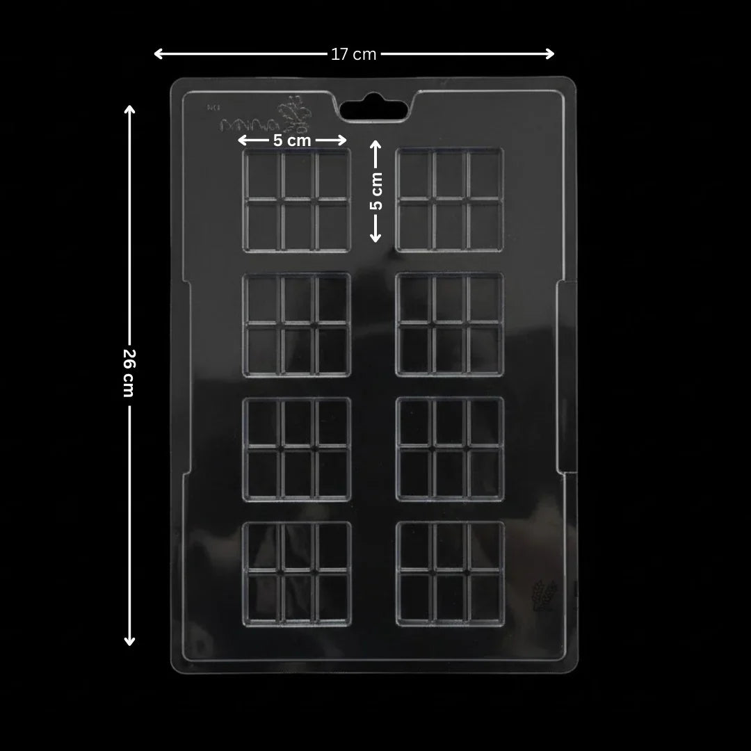 Mould 478 | Mini Chocolate Bar Mould | 6 Cavity | Party Favor Mould | Pack of 1