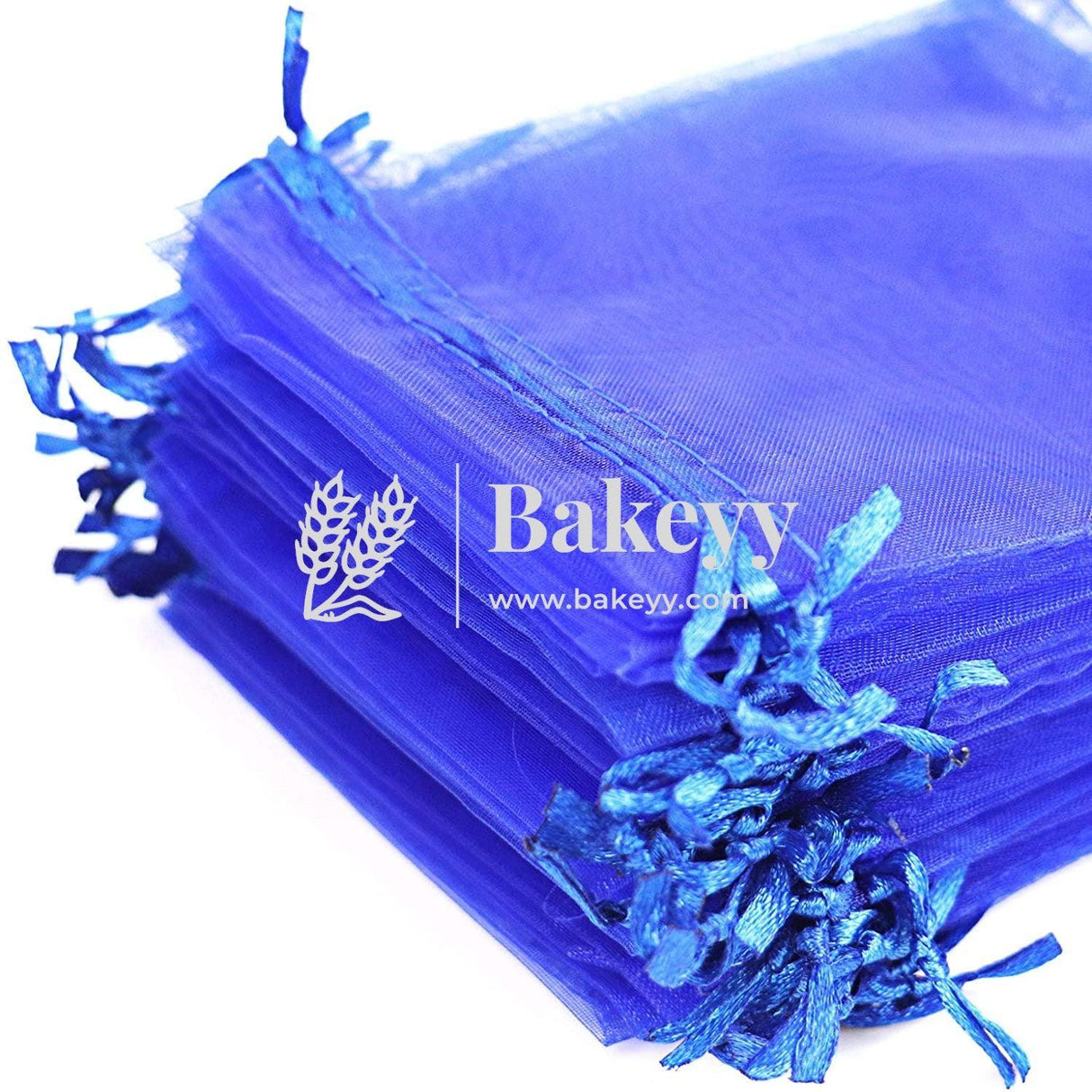 Royal Blue Organza Potli Bags