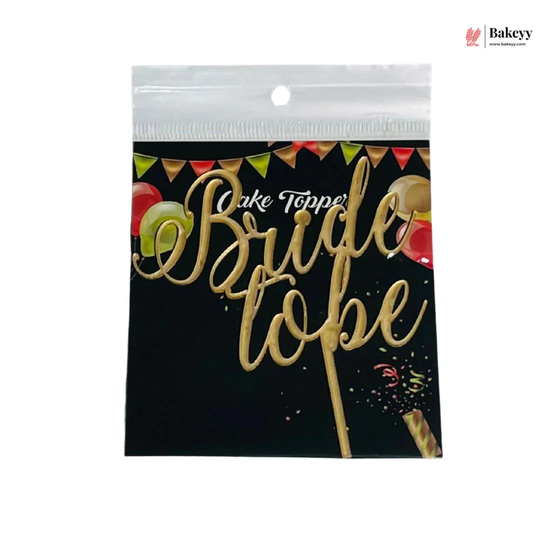 4" inch Bride To be Cake Topper