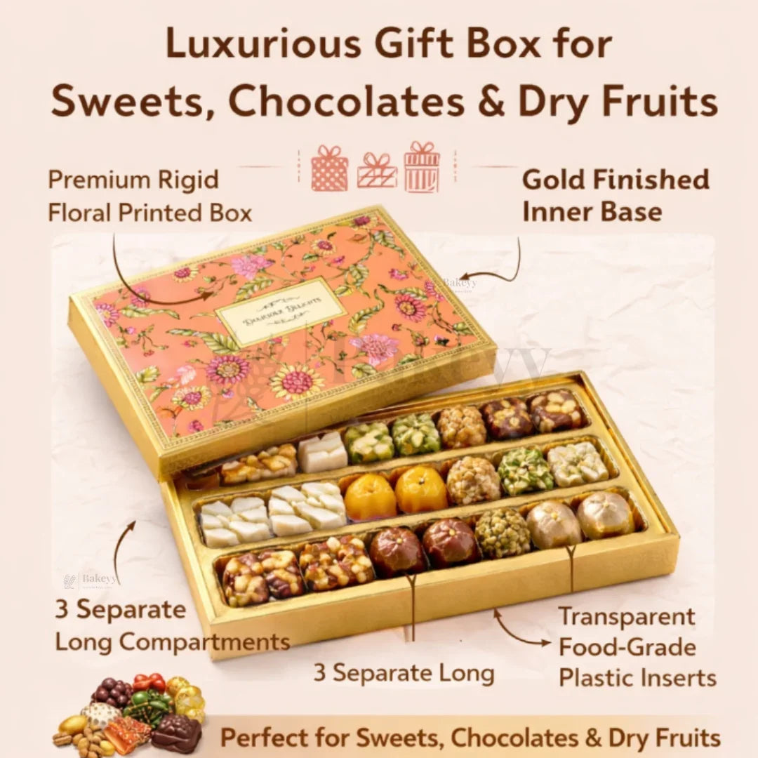 500g_Sweet_Chocolate_Hamper_Box_with_Gold_Tray_Pack_of_1_1 - Bakeyy.com