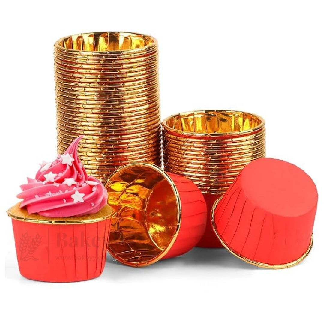 Round Bake n Serve with Gold Lining | Pack of 50
