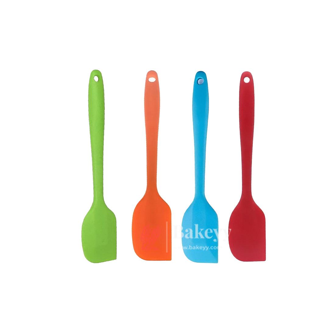 28x5cm | Big Exquitisite Silicone Spatula For Cooking Cake | Green, Blue, Red ,Orange | - Bakeyy.com - India - 28x5cm | Big Exquitisite Silicone Spatula For Cooking Cake | Green, Blue, Red ,Orange | - Green