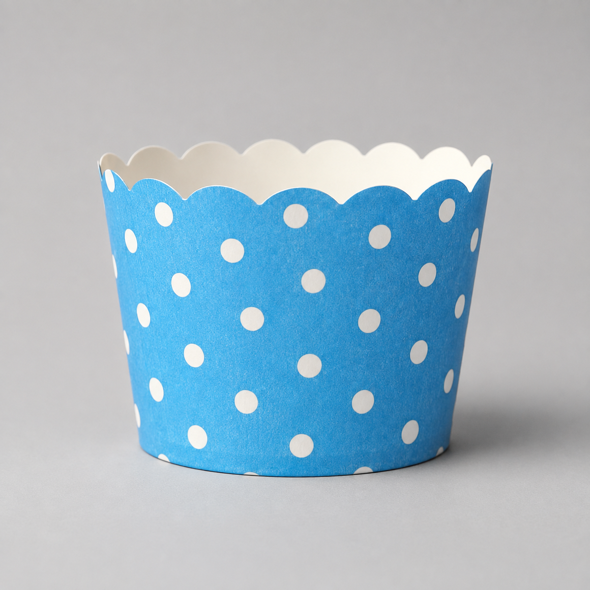 5 Cm | Polka Dot Mix Design | Muffin Cups | Scalloped Paper Design | Pack of 50