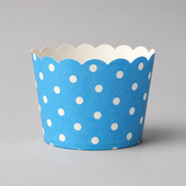 5 Cm | Polka Dot Mix Design | Muffin Cups | Scalloped Paper Design | Pack of 50