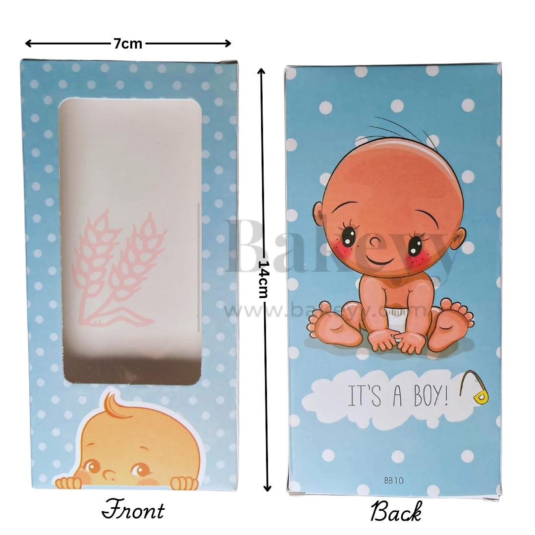 It’s a Boy Baby Shower Chocolate Bar Box | Chocolate Box | Gender reveal packaging | Baby shower | Pack of 10 | 14cm x 7cm x 1cm - Bakeyy.com - India - It’s a Boy Baby Shower Chocolate Bar Box | Chocolate Box | Gender reveal packaging | Baby shower | Pack of 10 | 14cm x 7cm x 1cm - Default Title
