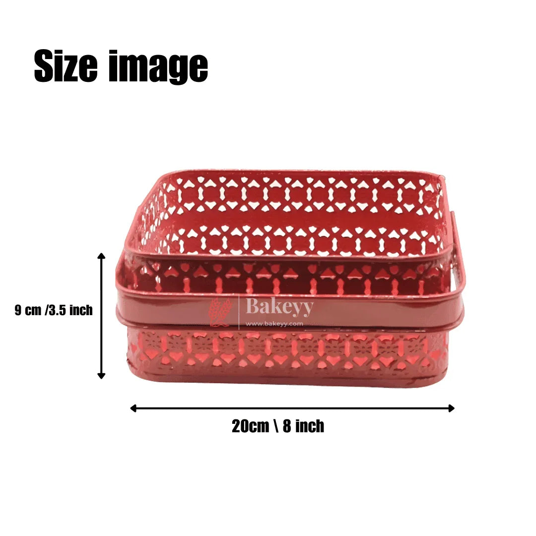 Hamper Basket For Gifting Square |Pink Colour | Stylish and Durable Storage Solution| Hamper Basket For Gifting - Bakeyy.com - India - Hamper Basket For Gifting Square |Pink Colour | Stylish and Durable Storage Solution| Hamper Basket For Gifting - Default Title