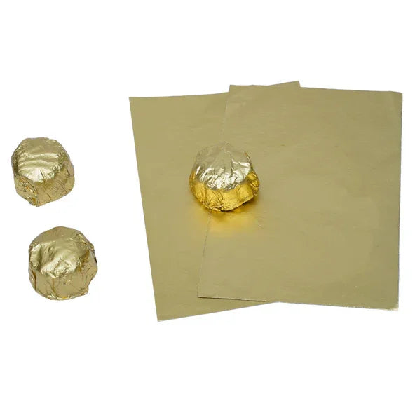 12x11.5cm Size| Gold Chocolate Wrapper | Matte Finish | Pack of 200 - Bakeyy.com - India - 12x11.5cm Size| Gold Chocolate Wrapper | Matte Finish | Pack of 200 - Default Title