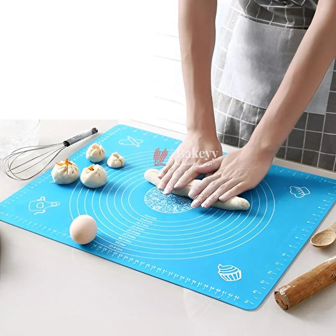 40x50 cm| Non-Stick Silicone Baking | Mat – Reusable Pastry Mat with Measurements for Dough Rolling & Kneading - Bakeyy.com - India - 40x50 cm| Non-Stick Silicone Baking | Mat – Reusable Pastry Mat with Measurements for Dough Rolling & Kneading - Default Title