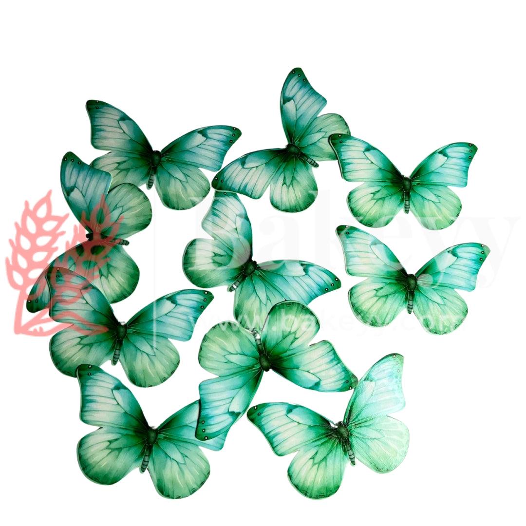 C6 Turquoise | Pastel Colour Butterfly Toppers | Birthday Cake Decorations | Party Cake Decoration | 7cm x 4.5cm| Pack of 10 - Bakeyy.com - India - C6 Turquoise | Pastel Colour Butterfly Toppers | Birthday Cake Decorations | Party Cake Decoration | 7cm x 4.5cm| Pack of 10 - Default Title