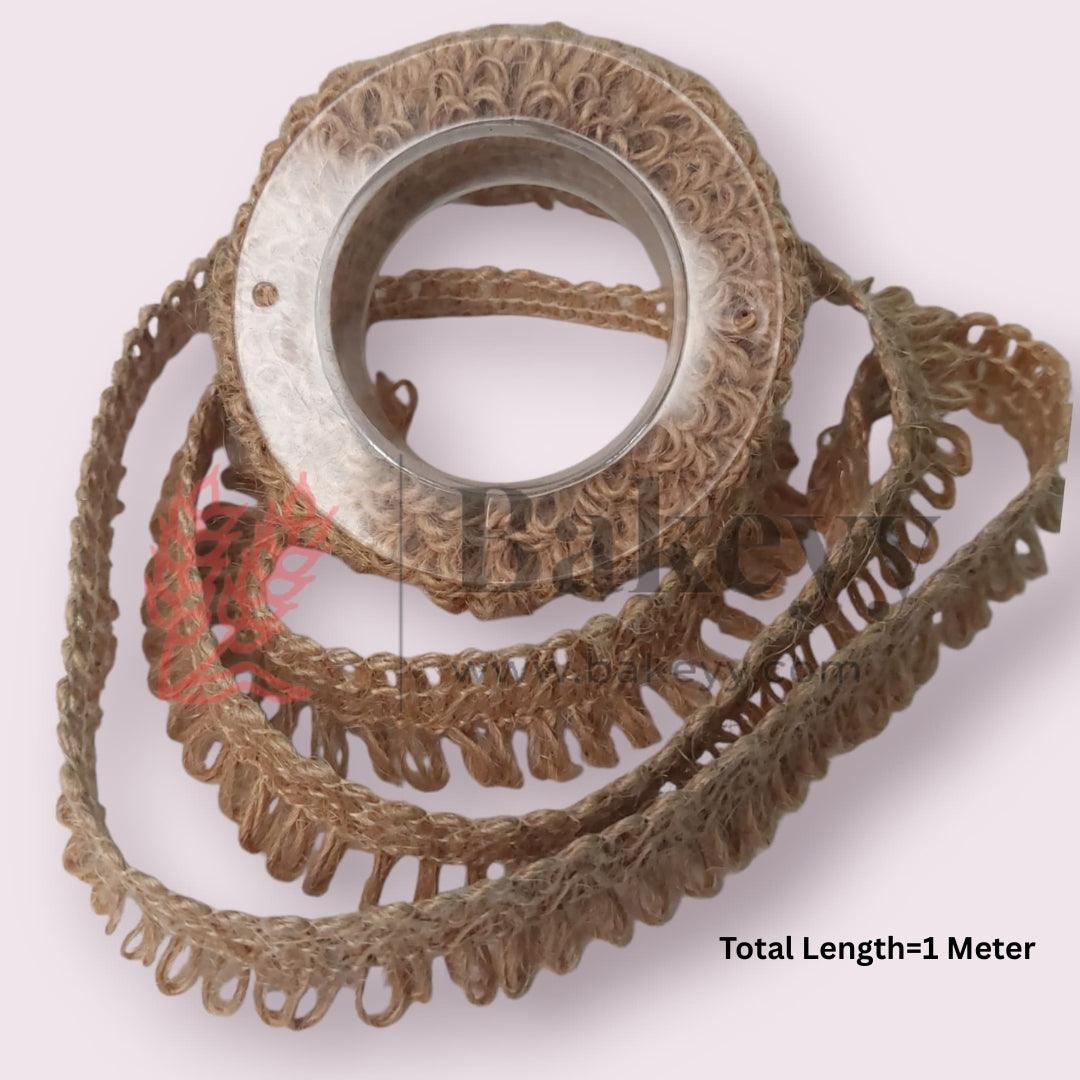 Jute Ribbon Lace for DIY Crafts, Gift Packaging| 1 Piece - Bakeyy.com - India - Jute Ribbon Lace for DIY Crafts, Gift Packaging| 1 Piece - Default Title