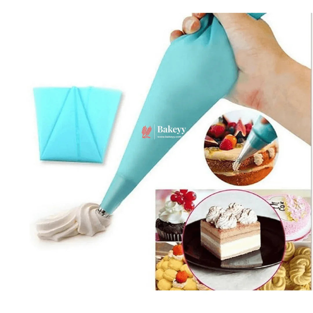 40cm Cake Decoration Silicone Icing Piping Bag | Cake decorating tools | Decorating Tool | Icing Bag |Reusable - Bakeyy.com - India - 40cm Cake Decoration Silicone Icing Piping Bag | Cake decorating tools | Decorating Tool | Icing Bag |Reusable - Default Title