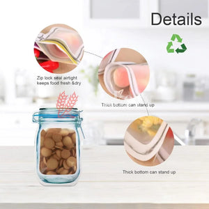 250 gm | Zip Lock Pouch | Blue Jar Designed |16.5 x 24.5 CM | Standing Pouch | Pack of 50 - Bakeyy.com - India - 250 gm | Zip Lock Pouch | Blue Jar Designed |16.5 x 24.5 CM | Standing Pouch | Pack of 50 - 16.5x24.5 cm / 250 gm