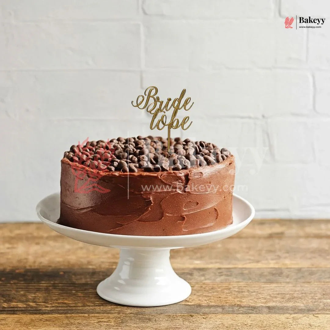 4" inch Bride To be Cake Topper