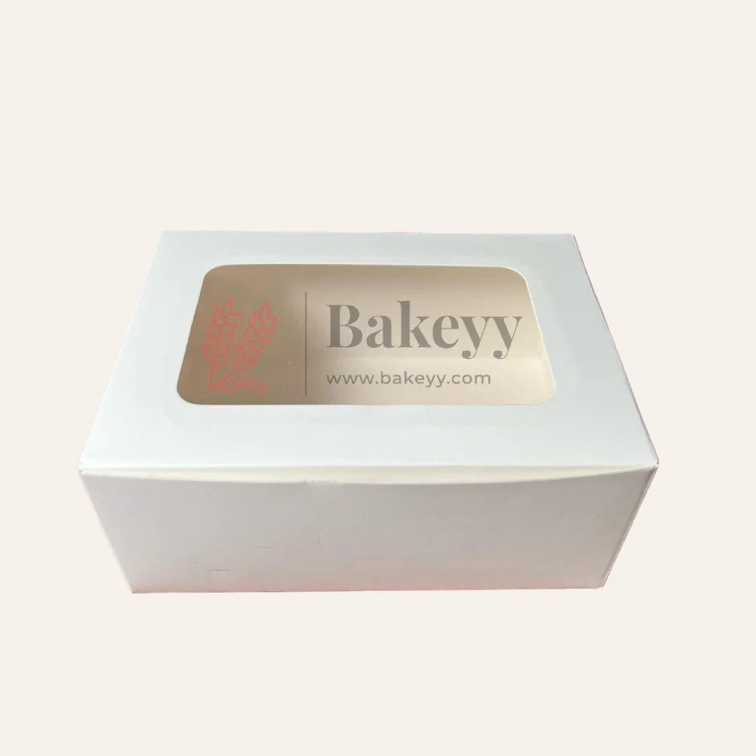 5x7X3 Inch Cake Box with Window – White | Cake packaging box | Pastry box | Pack of 25 - Bakeyy.com - India - 5x7X3 Inch Cake Box with Window – White | Cake packaging box | Pastry box | Pack of 25 - Default Title