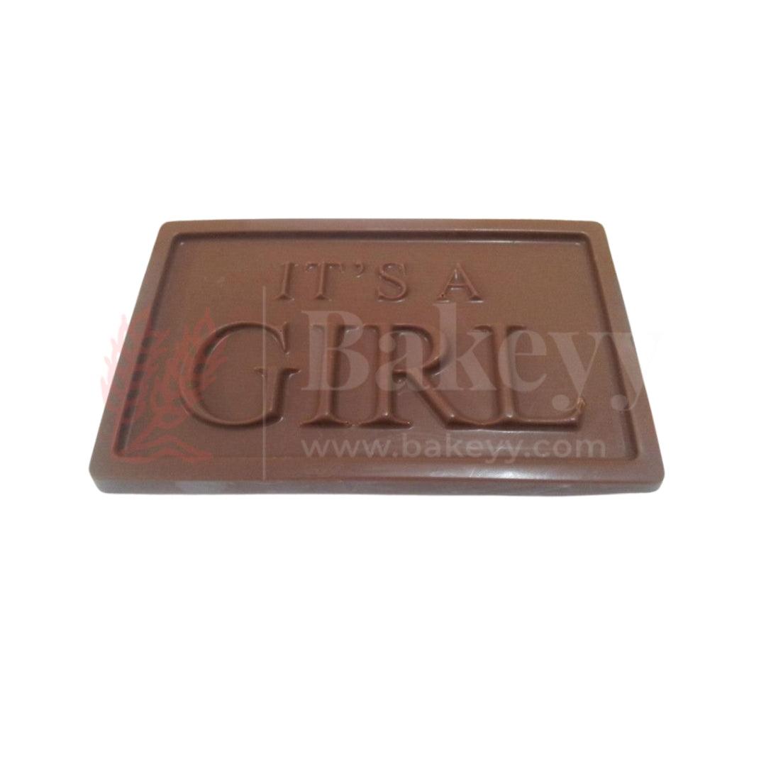 Mould 378-IT’S A GIRL Chocolate Mould Tray | Baking Accessories | Plastic Chocolate Mould | Party Favor Mould | Pack of 1 - Bakeyy.com - India - Mould 378-IT’S A GIRL Chocolate Mould Tray | Baking Accessories | Plastic Chocolate Mould | Party Favor Mould | Pack of 1 - Default Title