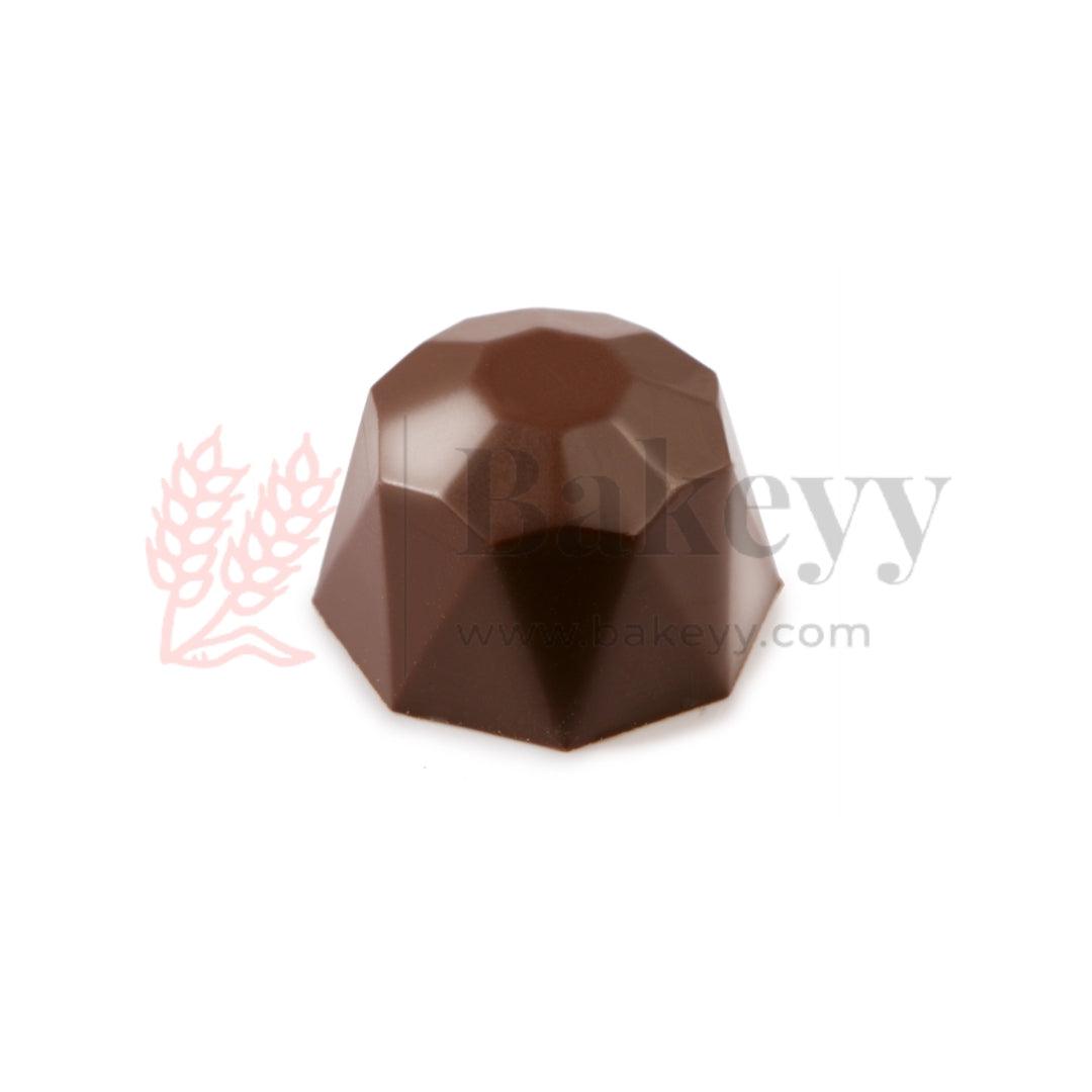Mould 201-Gem Cut Dome Chocolate Mould Tray | Baking Accessories | Plastic Chocolate Mould | Party Favor Mould | Pack of 1 - Bakeyy.com - India - Mould 201-Gem Cut Dome Chocolate Mould Tray | Baking Accessories | Plastic Chocolate Mould | Party Favor Mould | Pack of 1 - Default Title