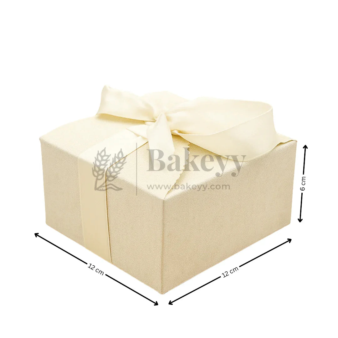Luxury Gift Box Collection | 10 Pcs with Ribbon | Available in 5 Elegant Colors | Pack of 10 - Bakeyy.com - India - Luxury Gift Box Collection | 10 Pcs with Ribbon | Available in 5 Elegant Colors | Pack of 10 - Cream White / Large