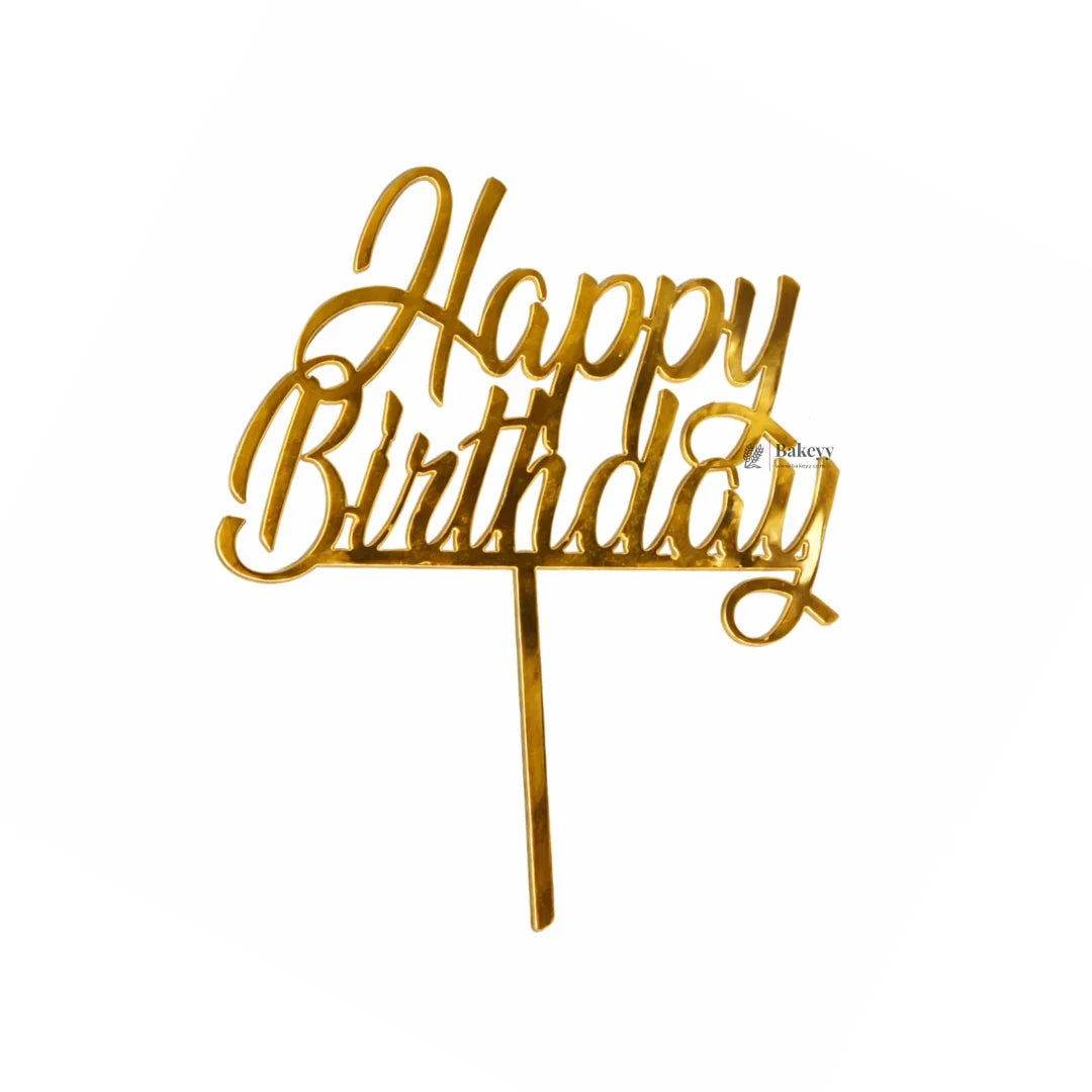 5 Inch Acrylic Cake Topper | Decorative Cake Topper for Celebrations | Assorted designs | Set 2 | Pack of 5