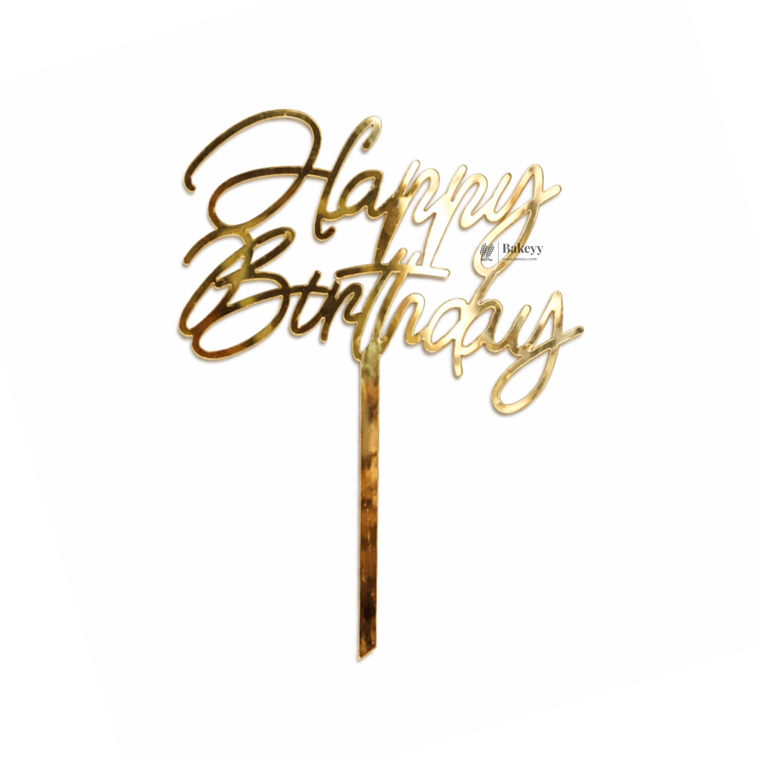 5 Inch Acrylic Cake Topper | Decorative Cake Topper for Celebrations | Assorted designs | Set 2 | Pack of 5