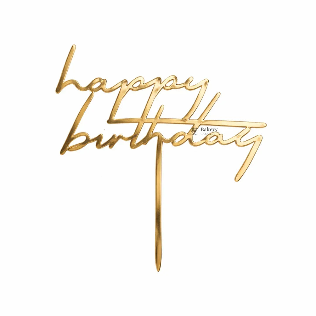 5 Inch Acrylic Cake Topper | Decorative Cake Topper for Celebrations | Assorted designs | Set 1 | Pack of 5 - Bakeyy.com - India - 5 Inch Acrylic Cake Topper | Decorative Cake Topper for Celebrations | Assorted designs | Set 1 | Pack of 5 - Design 1 75.00