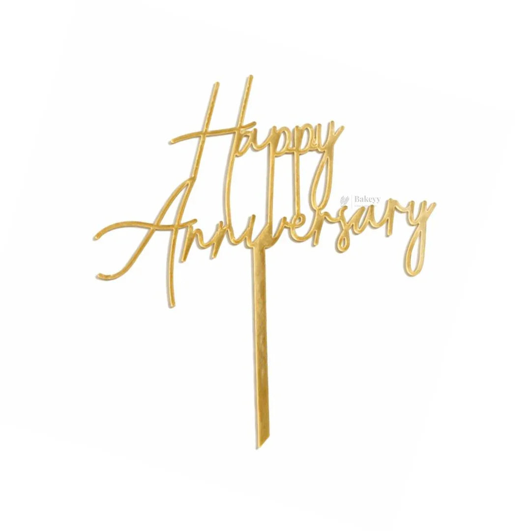 5 Inch | Happy Anniversary Cake Topper | Pack of 5
