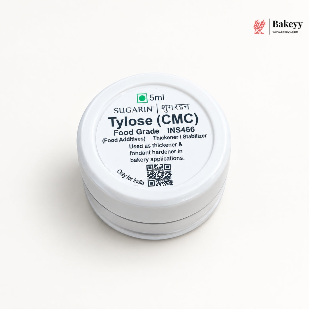 5ml | Sugarin Tylose Powder (CMC) | Fondant Hardener for Gum Paste, Sculpting & Figurine Making | Pack of 1