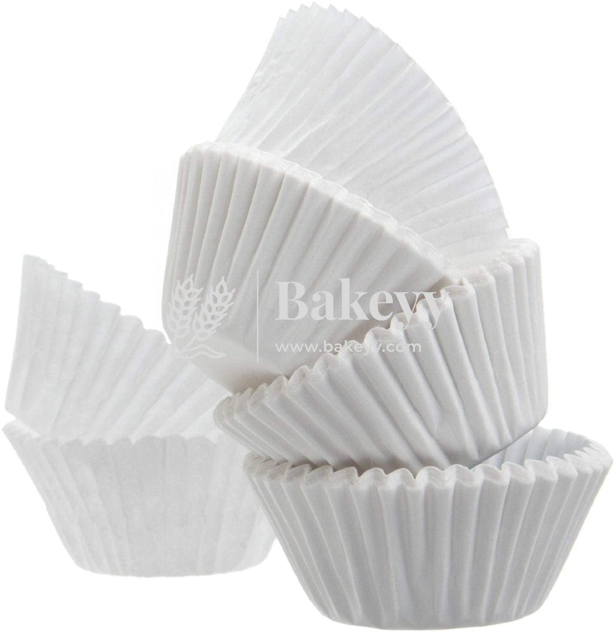 6 CM White Colour Cupcake Liners | 1000 pcs | Baking Cup - Bakeyy.com - India - 6 CM White Colour Cupcake Liners | 1000 pcs | Baking Cup - Default Title