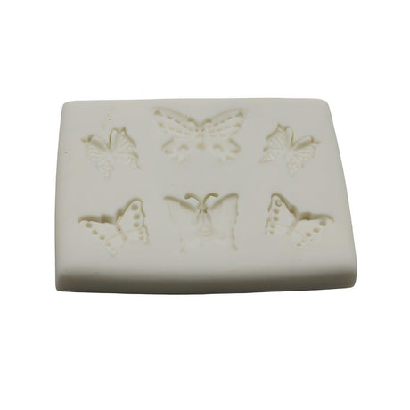 White Butterflies Fondant Mould - Bakeyy.com - India - White Butterflies Fondant Mould - Default Title