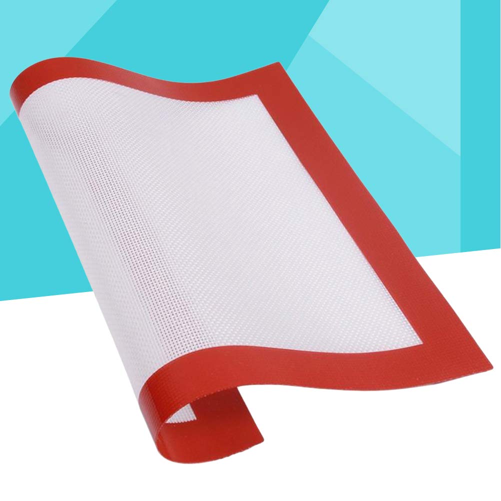 White Silicone Mat, Silicone Baking Mat Silicone Cookie Sheet Nonstick Tasteless for Chocolate Pudding, Fruit Pie for Making Cake Pizza, Fondant Cake