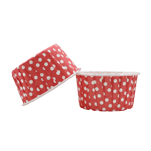 6240 Polka Dot Red Muffin Cup | Curl Edge | Cupcake Liner | Extra Large | Pack of 100 - Bakeyy.com - India - 6240 Polka Dot Red Muffin Cup | Curl Edge | Cupcake Liner | Extra Large | Pack of 100 - Default Title