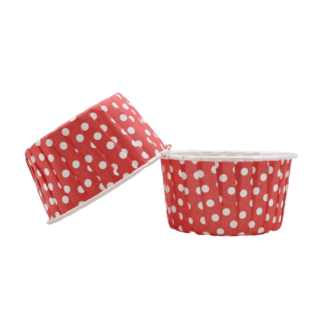 6240 Polka Dot Red Muffin Cup | Curl Edge | Cupcake Liner | Extra Large | Pack of 100 - Bakeyy.com - India - 6240 Polka Dot Red Muffin Cup | Curl Edge | Cupcake Liner | Extra Large | Pack of 100 - Default Title