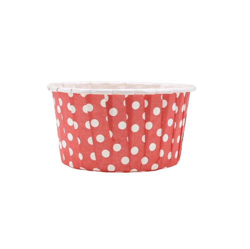6240 Polka Dot Red Muffin Cup | Curl Edge | Cupcake Liner | Extra Large | Pack of 100 - Bakeyy.com - India - 6240 Polka Dot Red Muffin Cup | Curl Edge | Cupcake Liner | Extra Large | Pack of 100 - Default Title