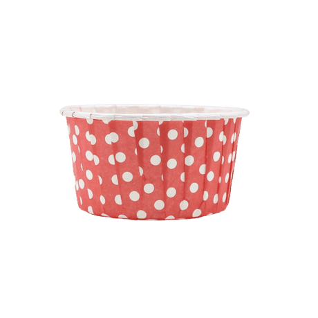 6240 Polka Dot Red Muffin Cup | Curl Edge | Cupcake Liner | Extra Large | Pack of 100 - Bakeyy.com - India - 6240 Polka Dot Red Muffin Cup | Curl Edge | Cupcake Liner | Extra Large | Pack of 100 - Default Title