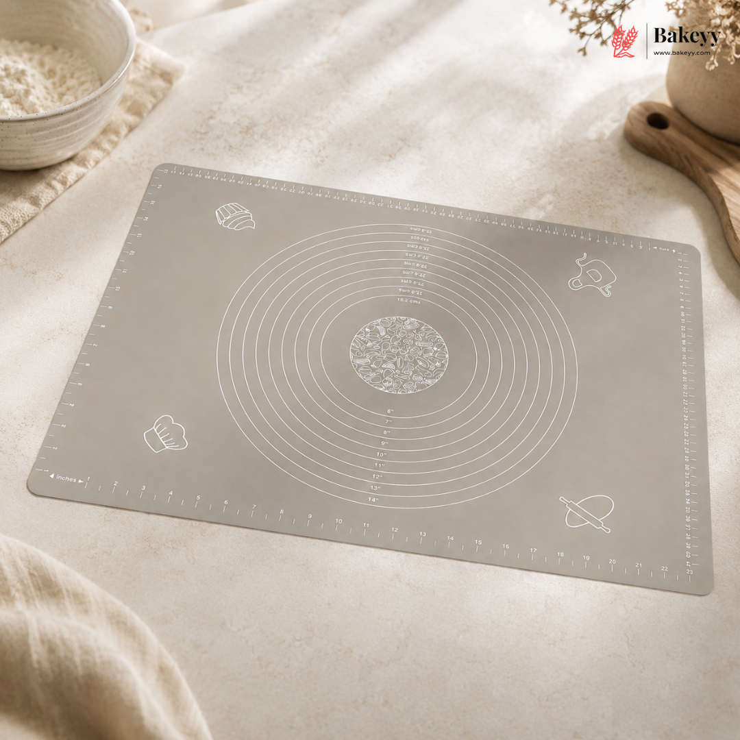 65x65 Cm | Silicone Baking Mat With Measurement Guide | Non-Stick Pastry Rolling Mat | Pack of 1